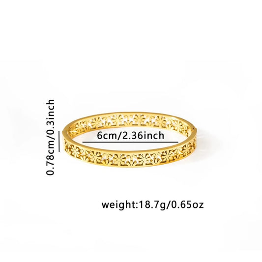 Flower lace bangle