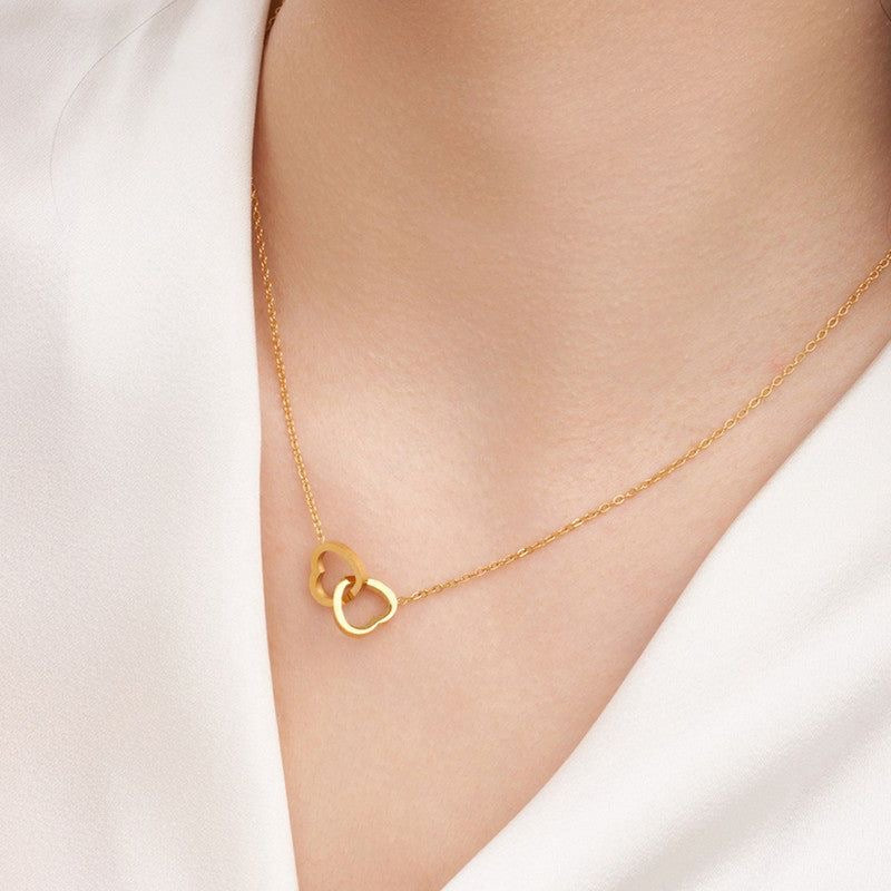 Double Heart Necklace