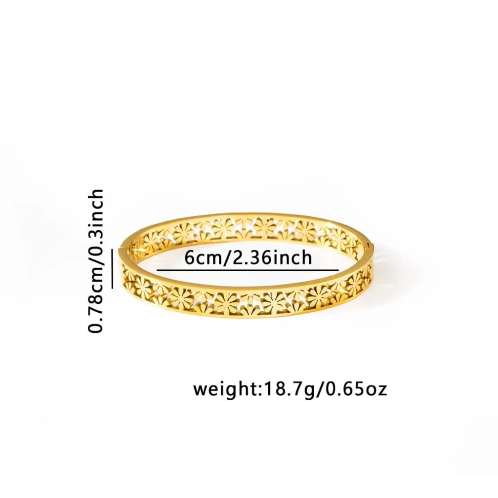 Flower lace bangle