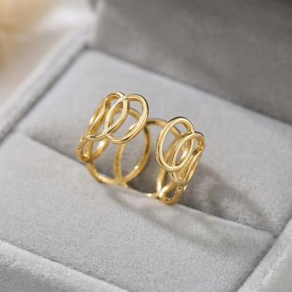 Golden Orbit Ring