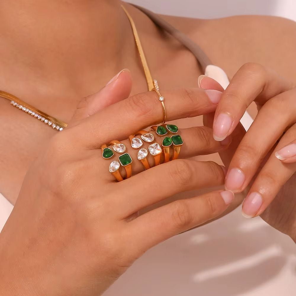 Emerald Bloom Ring