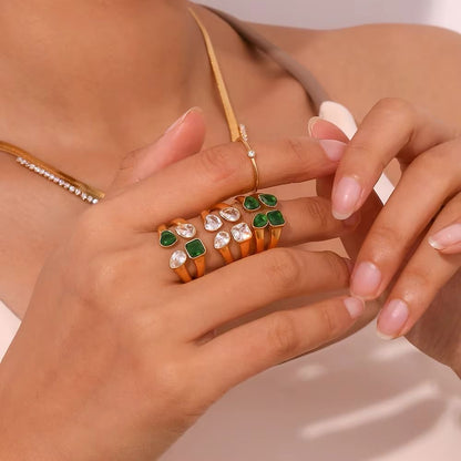 Emerald Bloom Ring