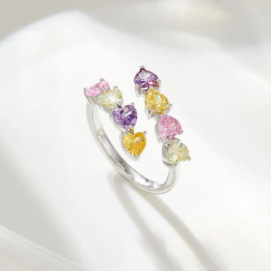 Trendy Hearts Ring