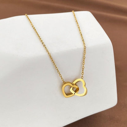 Double Heart Necklace