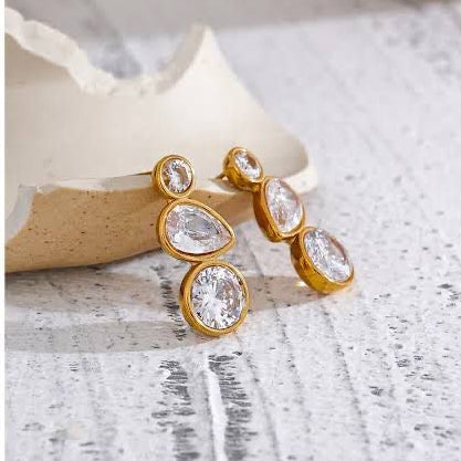 Crystal drop earrings