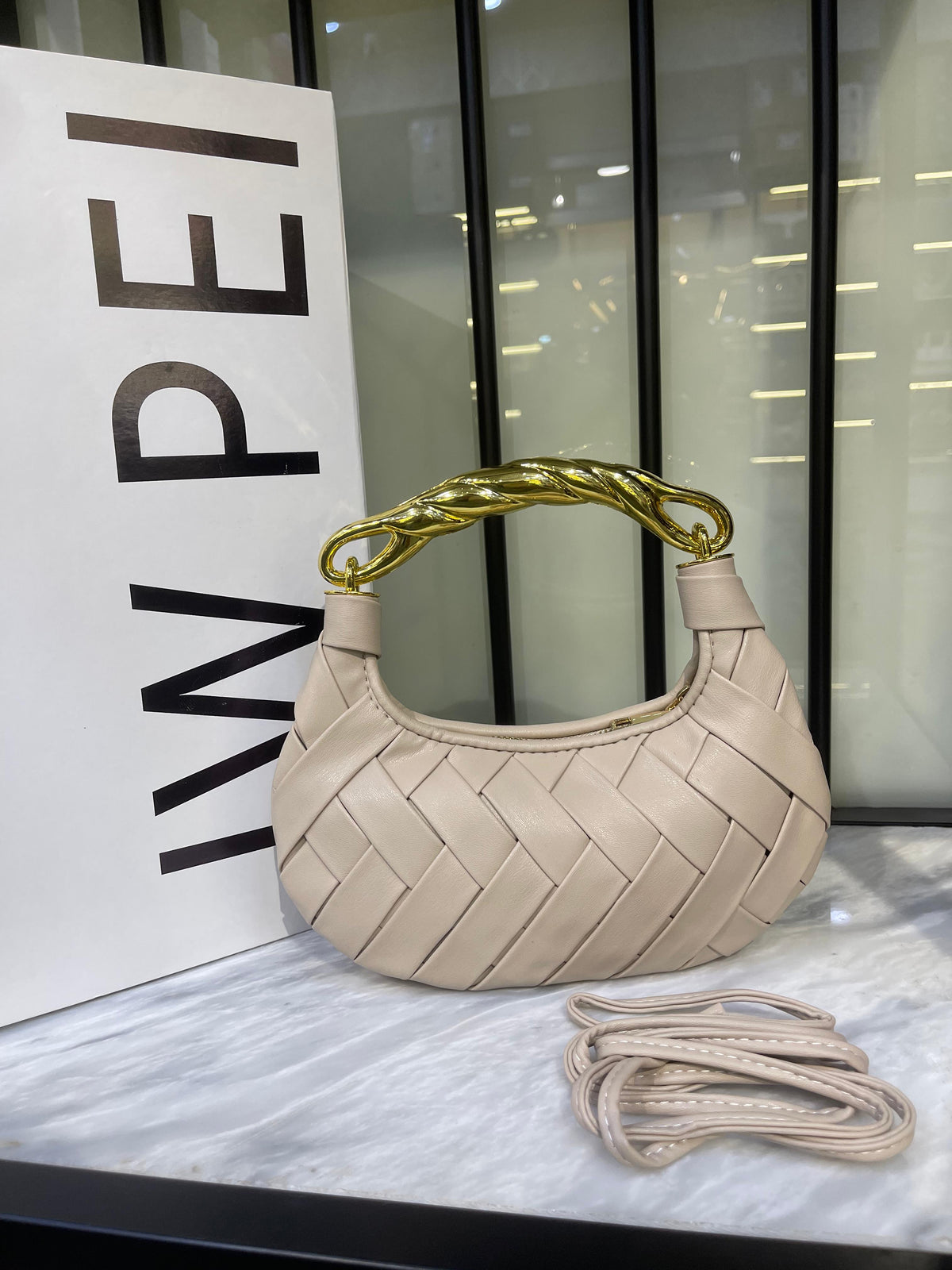 Weave Handbag (with box, dustbag & adjustable strap)