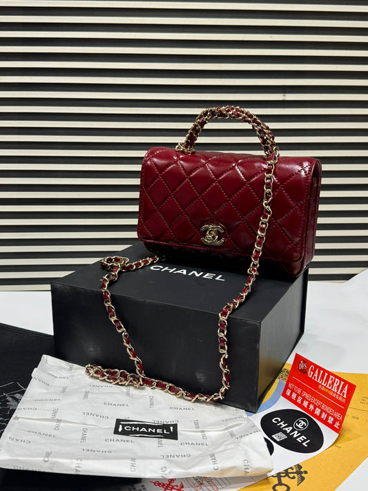 Black Channel Handle Bag (with box)