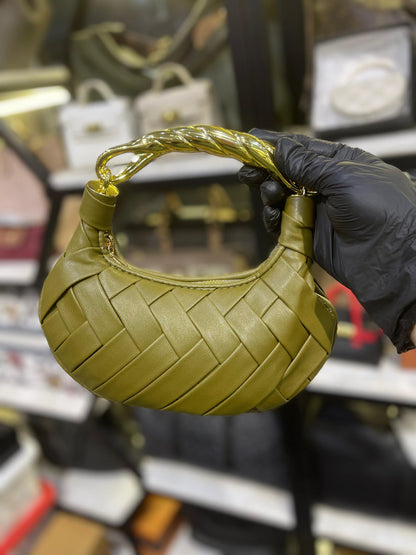 Weave Handbag (with box, dustbag & adjustable strap)
