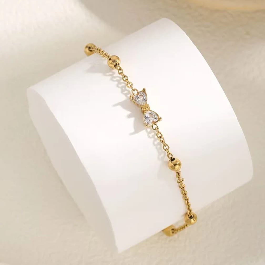 Zircon Bead Chain Bracelet