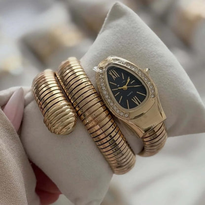 Triple-Wrap Snake Watch