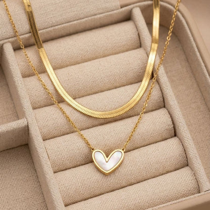 Layered Heart Necklace