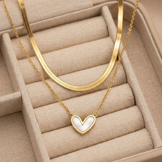 Layered Heart Necklace
