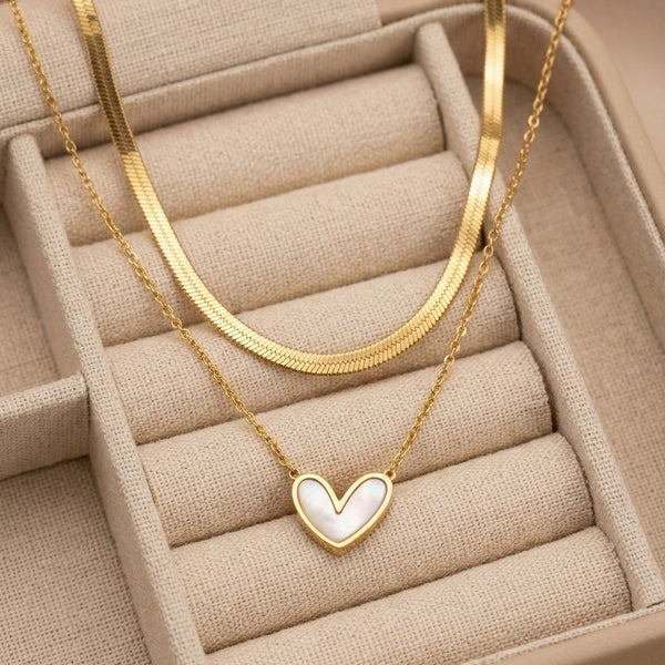 Layered Heart Necklace