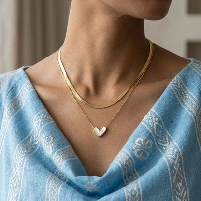 Layered Heart Necklace
