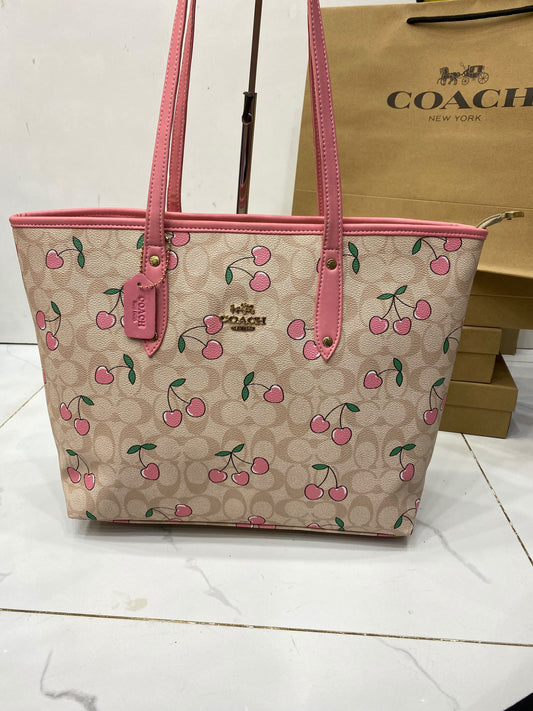 Coach TOTE Cherry Pink (with dustbag)