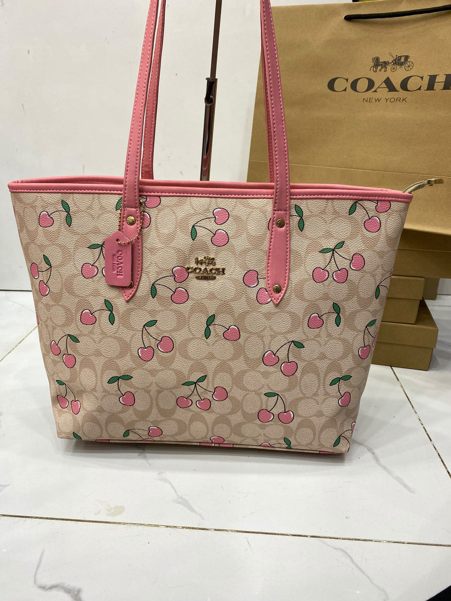 Coach TOTE Cherry Pink (with dustbag)
