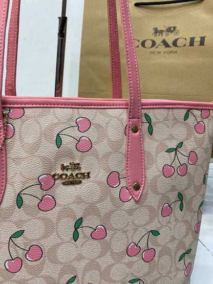 Coach TOTE Cherry Pink (with dustbag)