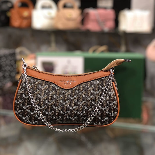 Goyard Shoulder Bag (with Box, and long belt)
